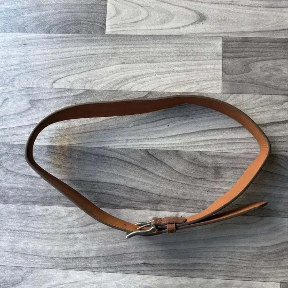 Y2K Brown Leather Belt Size 38